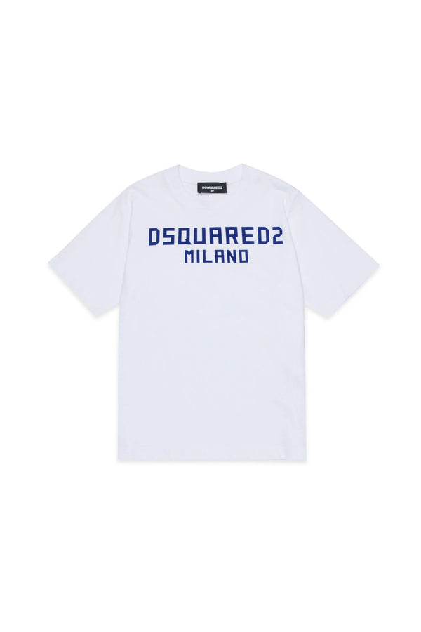 T-shirt con logo stampato sul petto DQ3164 D0015 /DQ100 DSQUARED2 JUNIOR 