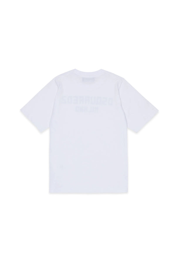 T-shirt con logo stampato sul petto DQ3164 D0015 /DQ100 DSQUARED2 JUNIOR 