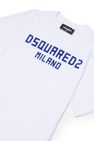 T-shirt con logo stampato sul petto DQ3164 D0015 /DQ100 DSQUARED2 JUNIOR 