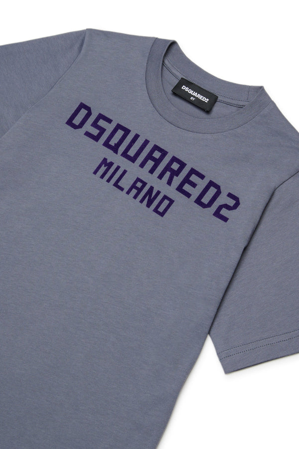 T-shirt con logo stampato sul petto DQ3164 D0015 /DQ903 DSQUARED2 JUNIOR 