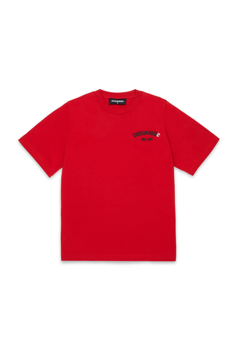 T-shirt girocollo con logo DQ3169 D0AAP /DQ401 DSQUARED2 JUNIOR 