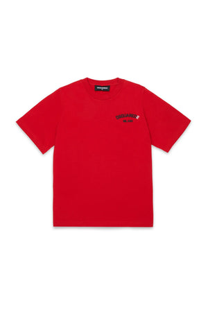 T-shirt girocollo con logo DQ3169 D0AAP /DQ401 DSQUARED2 JUNIOR 