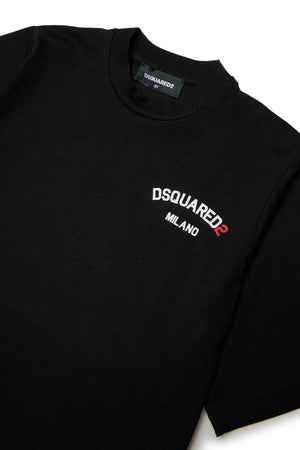 T-shirt girocollo con logo DQ3169 D0AAP /DQ900 DSQUARED2 JUNIOR 