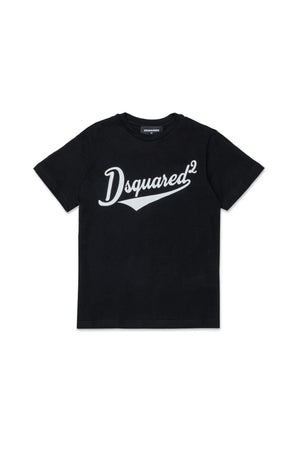 T-shirt girocollo con logo stampato DQ3171 D0ACD /DQ900 DSQUARED2 JUNIOR 