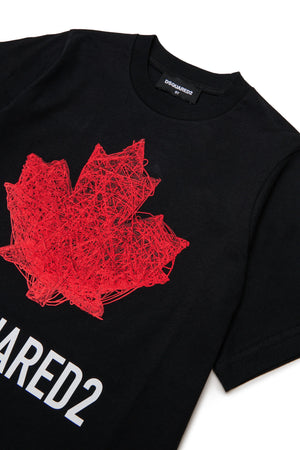 T-shirt con logo DQ3176 D00XM /DQ900 DSQUARED2 JUNIOR 