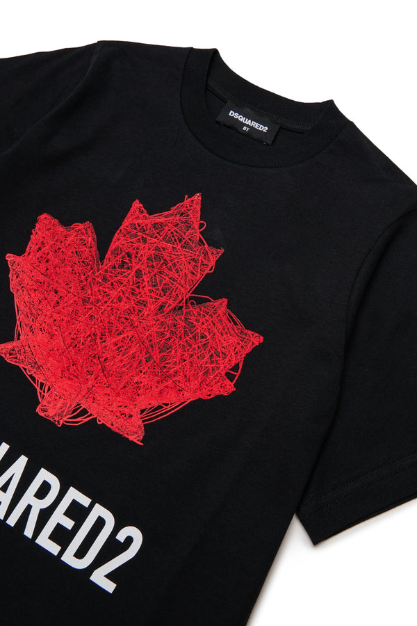 T-shirt con logo DQ3176 D00XM /DQ900 DSQUARED2 JUNIOR 
