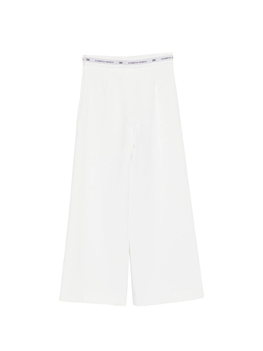 Pantalone  in crepe con nastro logato in vita EFPA314 GA022 /0195 ELISABETTA FRANCHI La Mia Bambina 
