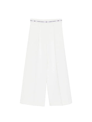 Pantalone  in crepe con nastro logato in vita EFPA314 GA022 /0195 ELISABETTA FRANCHI La Mia Bambina 