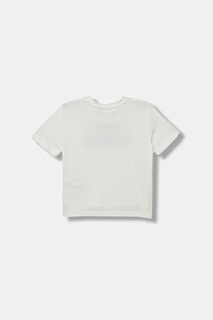 T-shirt con logo cc a contrasto EFTS262 JE006 /0185 ELISABETTA FRANCHI La Mia Bambina 