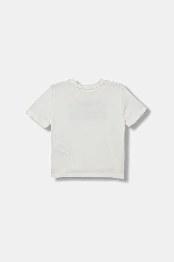 T-shirt con logo cc a contrasto EFTS262 JE006 /0185 ELISABETTA FRANCHI La Mia Bambina 