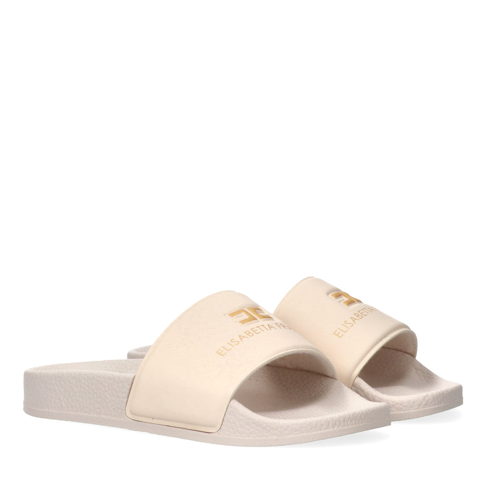 Ciabatte pool side con fascia logo butter F4A0 E0607 1745 /0698 ELISABETTA FRANCHI La Mia Bambina 
