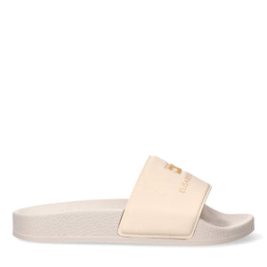 Ciabatte pool side con fascia logo butter F4A0 E0607 1745 /0698 ELISABETTA FRANCHI La Mia Bambina 