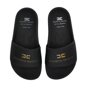 Ciabatte pool side con fascia logo butter F4A0 E0607 1745 /0999 ELISABETTA FRANCHI La Mia Bambina 