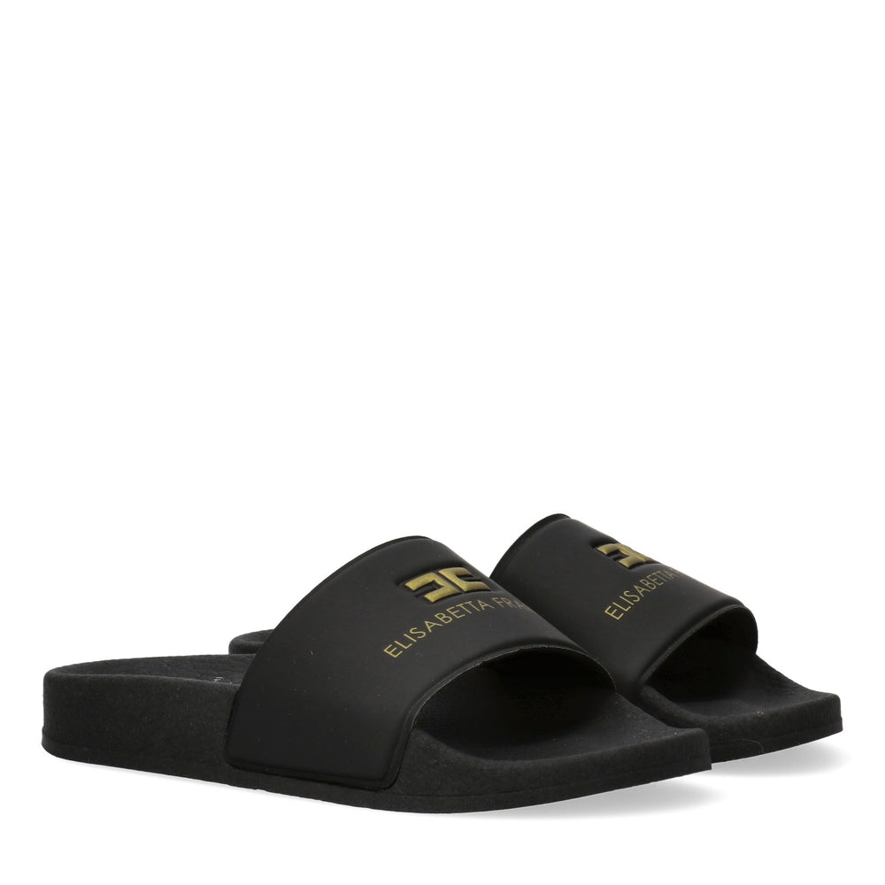 Ciabatte pool side con fascia logo butter F4A0 E0607 1745 /0999 ELISABETTA FRANCHI La Mia Bambina 