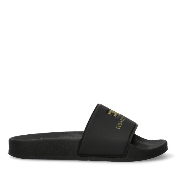 Ciabatte pool side con fascia logo butter F4A0 E0607 1745 /0999 ELISABETTA FRANCHI La Mia Bambina 
