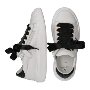 Sneaker low cut con logo cc ivory white/gold F4A9 E0504 0092 /B092 ELISABETTA FRANCHI La Mia Bambina 