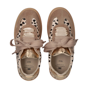Sneakers basse con stampa animalier beige/gold F4A9 E0514 1917 /X673 ELISABETTA FRANCHI La Mia Bambina 