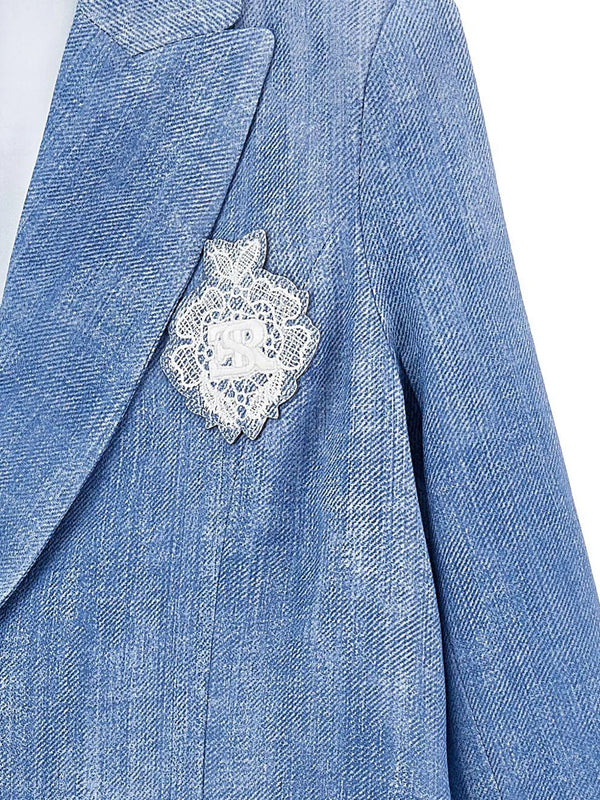 Giacca con logo ricamato Z1G101 7366 /0062 ERMANNO SCERVINO KIDS 