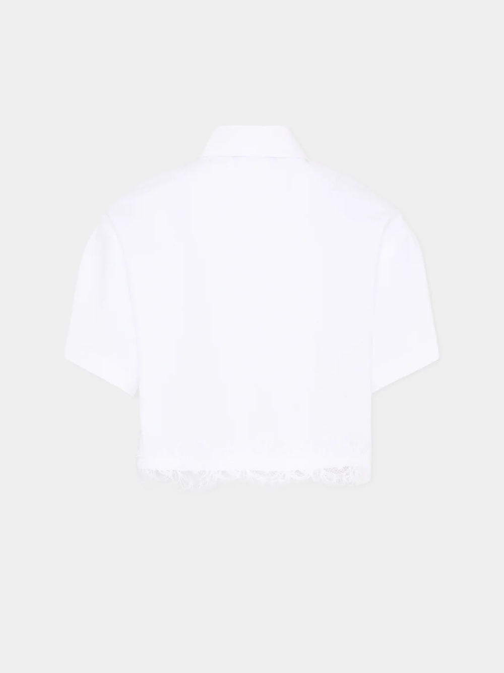 Camicia cropped a manica corta Z1G309 7116 /0099 ERMANNO SCERVINO KIDS 