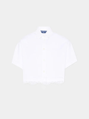 Camicia cropped a manica corta Z1G309 7116 /0099 ERMANNO SCERVINO KIDS 