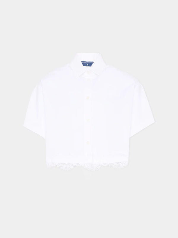 Camicia cropped a manica corta Z1G309 7116 /0099 ERMANNO SCERVINO KIDS 