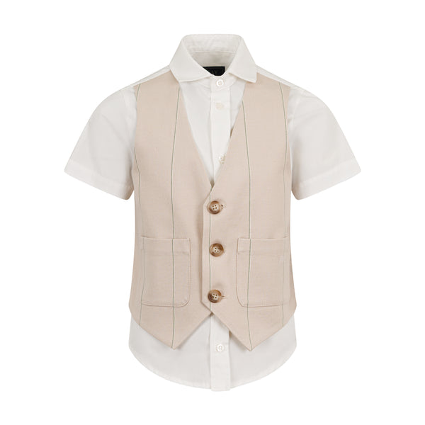 Gilet con bottoni Fay FY5P91 P0013 /101BG FAY 