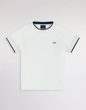 T-shirt in cotone con logo Fay FY8P01 Z3708 /101BL FAY 