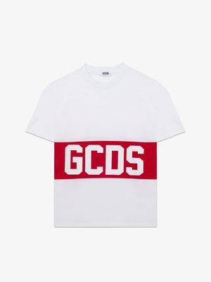 T-shirt band logo Z0UJQC585J105 /100B GCDS 