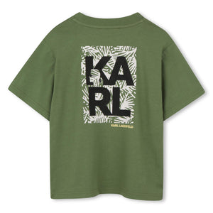 T--shirt con stampa Z31101 /68J KARL LAGERFELD 