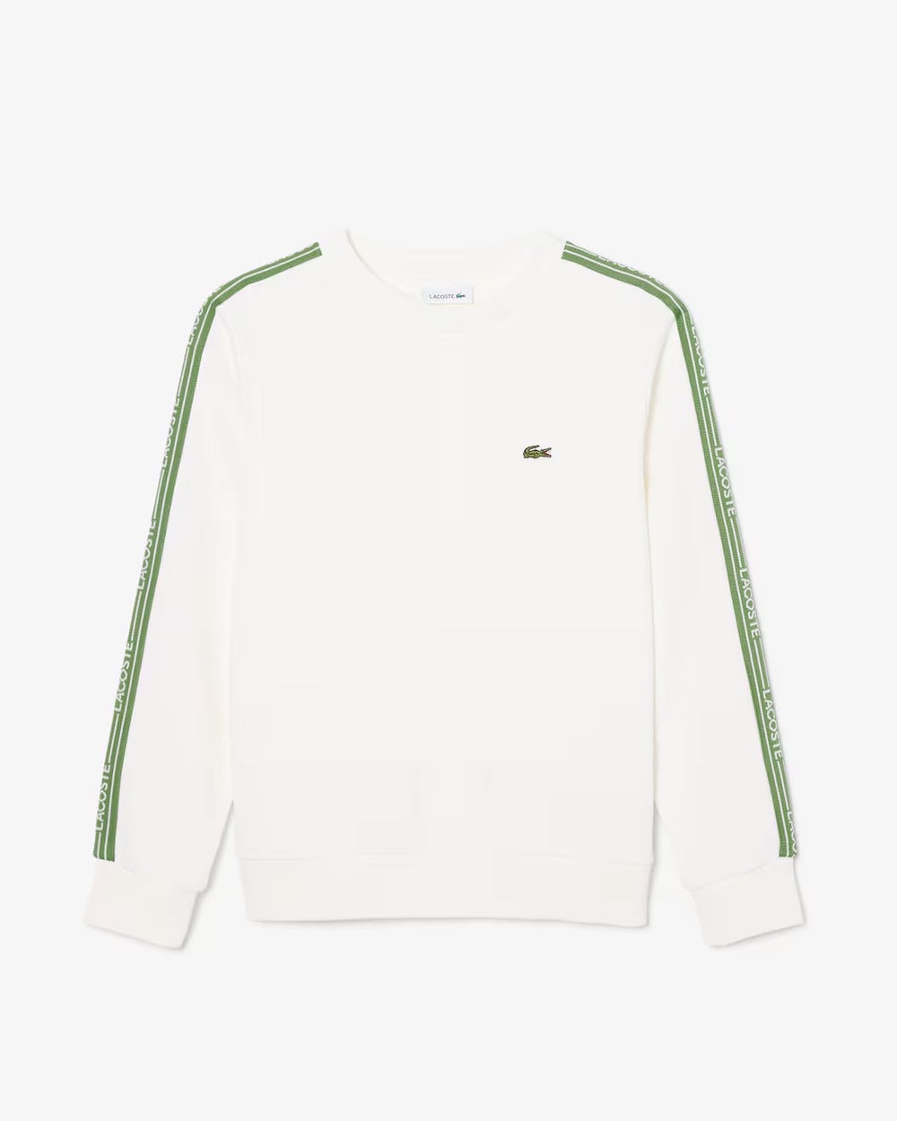 Felpa in cotone a righe con logo 847578 /70V LACOSTE 