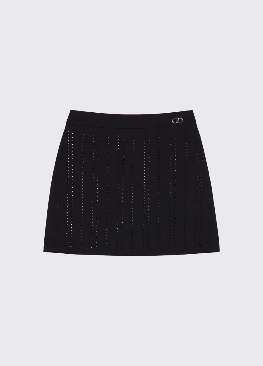 Minigonna con strass GA6017 T7896 /Y9048 LIU JO 