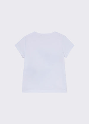 T-shirt con stampa e castoni KA6027 JS003 /V9927 LIU JO 