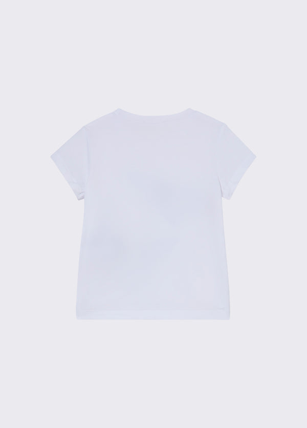 T-shirt con stampa e castoni KA6027 JS003 /V9927 LIU JO 