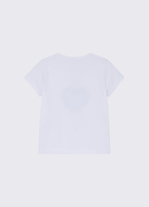 T-shirt con stampa e strass KA6118 JS003 /P9532 LIU JO 