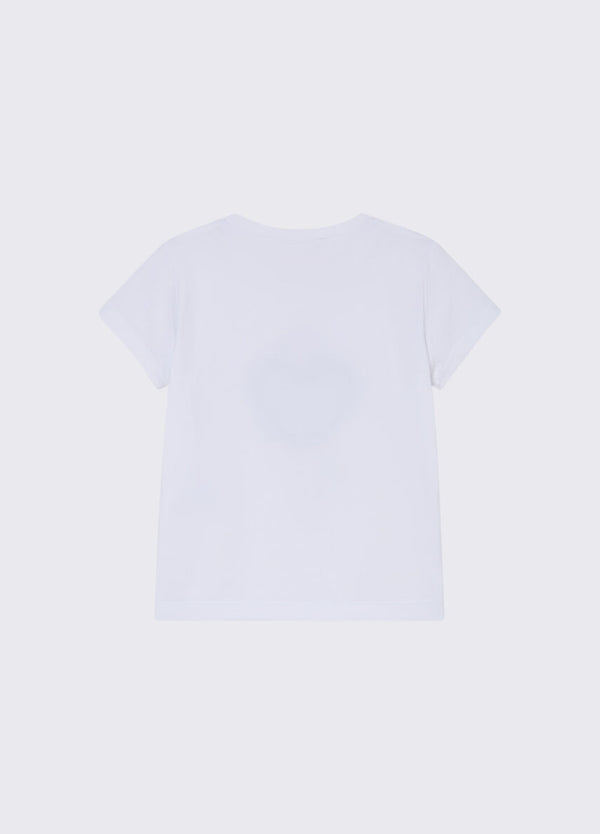 T-shirt con stampa e strass KA6118 JS003 /P9532 LIU JO 