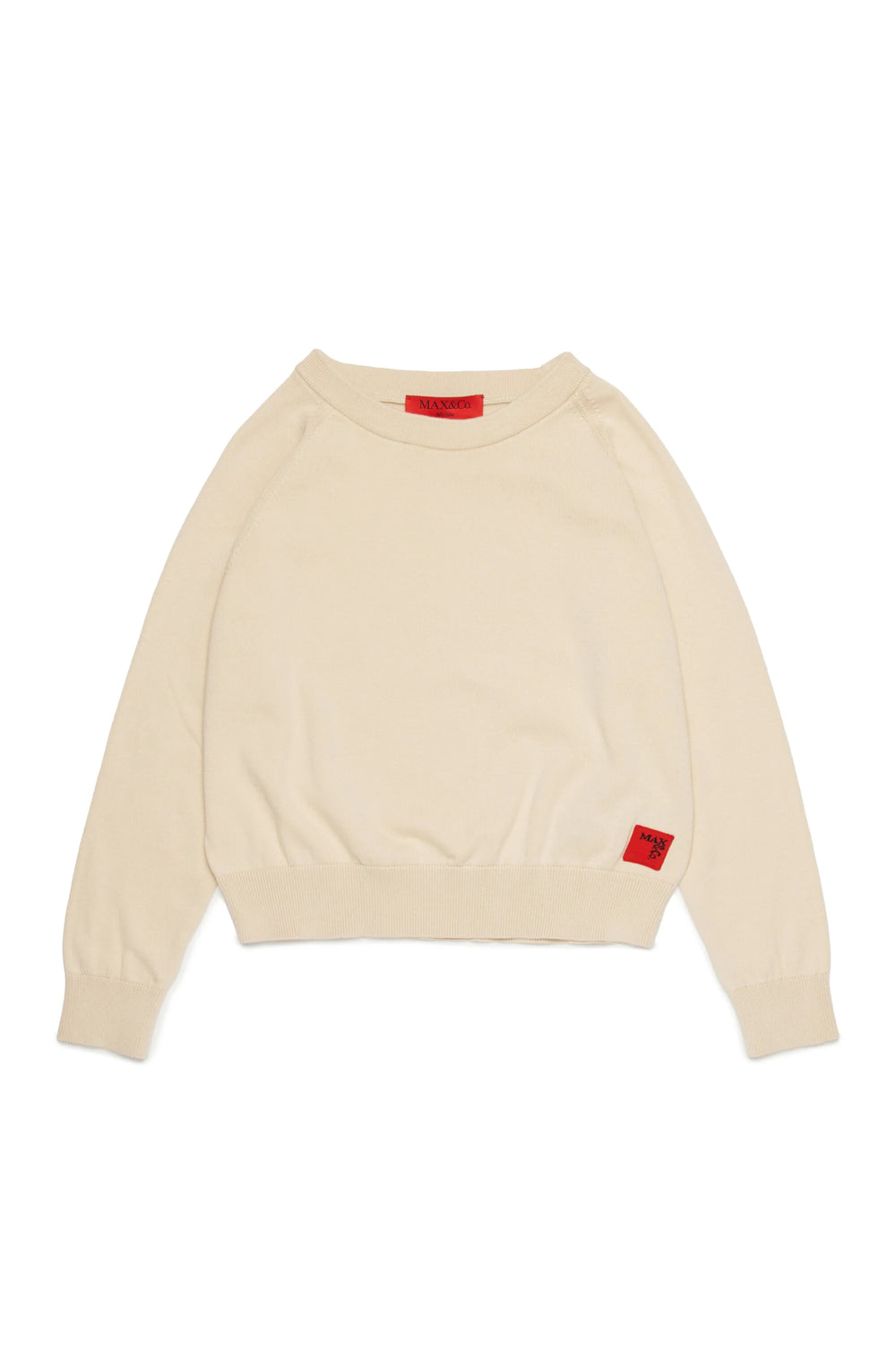 Pullover girocollo con logo MX0295 MX00X /MX105 MAX&CO KID 