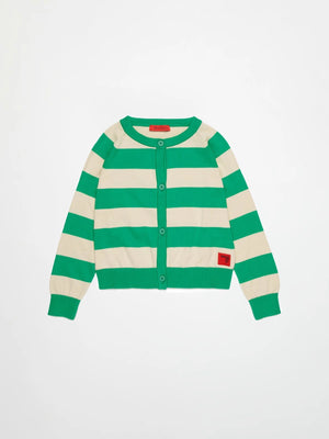 Cardigan a righe con logo MX0296 MX00Z /MX506 MAX&CO KID 