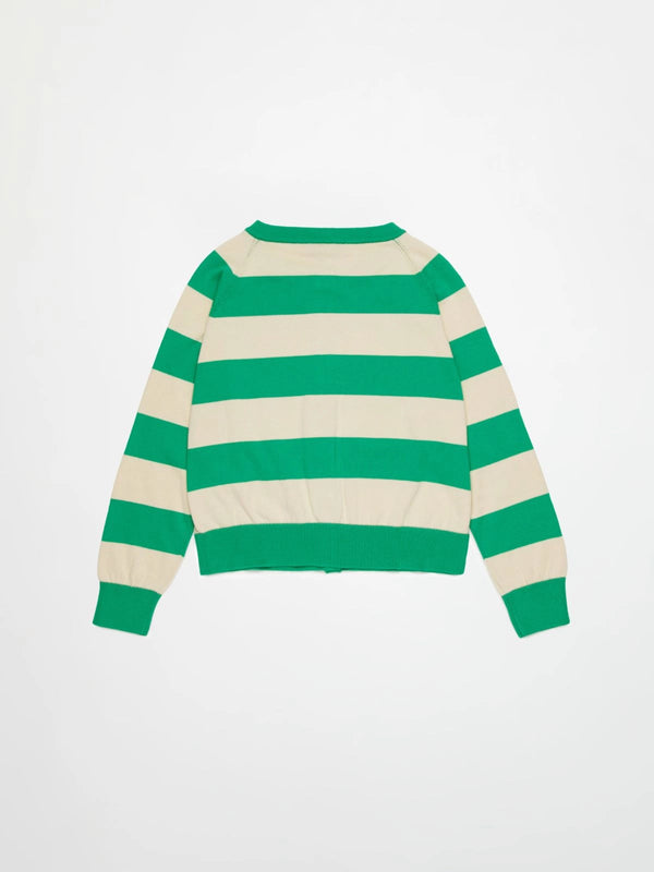 Cardigan a righe con logo MX0296 MX00Z /MX506 MAX&CO KID 