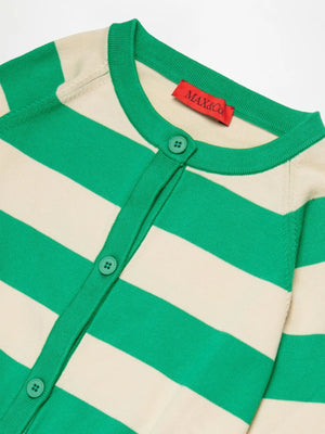 Cardigan a righe con logo MX0296 MX00Z /MX506 MAX&CO KID 