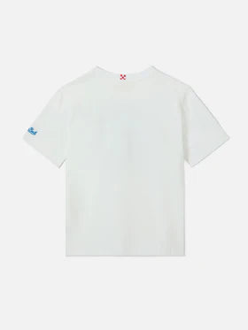 T-shirt denver jr con ricamo my dad is the king! DNV0001 /00161L MC2 SAINT BARTH 
