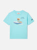 T-shirt denver jr con ricamo vita smeralda