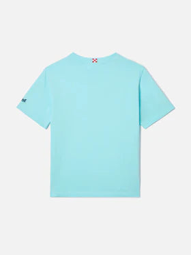T-shirt denver jr con ricamo vita smeralda DNV0001 /02353L MC2 SAINT BARTH 