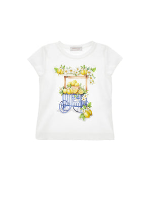 T-Shirt Carretto Limoni 11G624 7201 /99 MONNALISA 