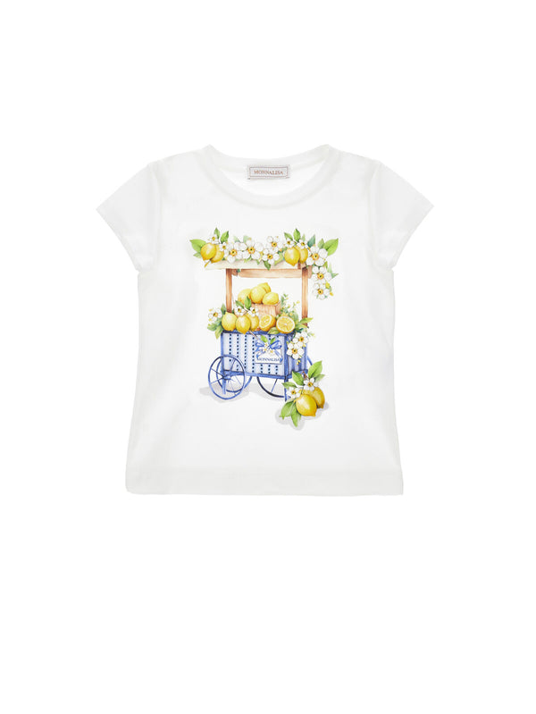 T-Shirt Carretto Limoni 11G624 7201 /99 MONNALISA 