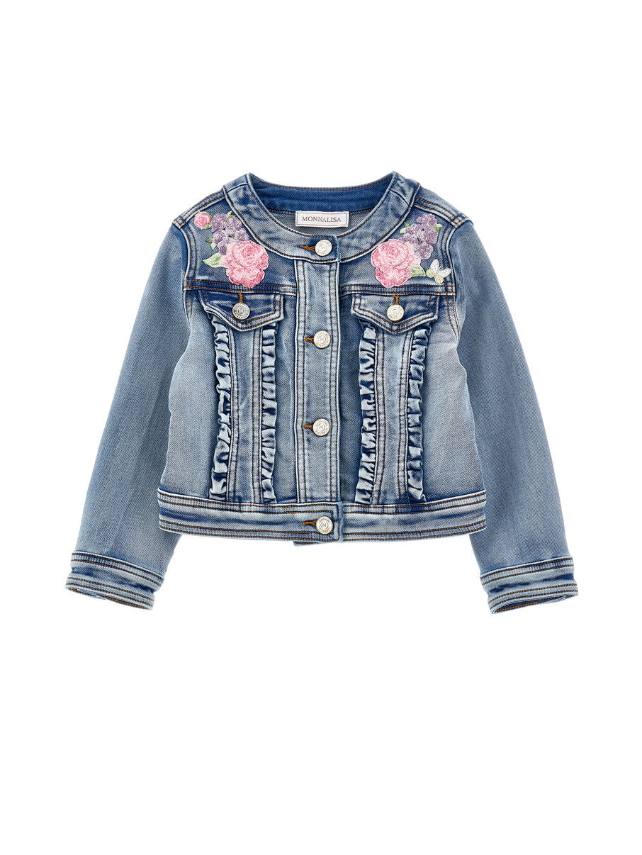 Giacca denim Floreale 19G102 7015 / MONNALISA 