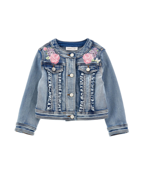 Giacca denim Floreale 19G102 7015 / MONNALISA 