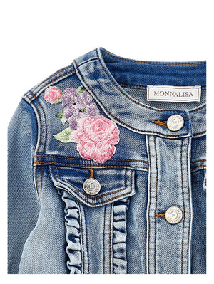 Giacca denim Floreale 19G102 7015 / MONNALISA 
