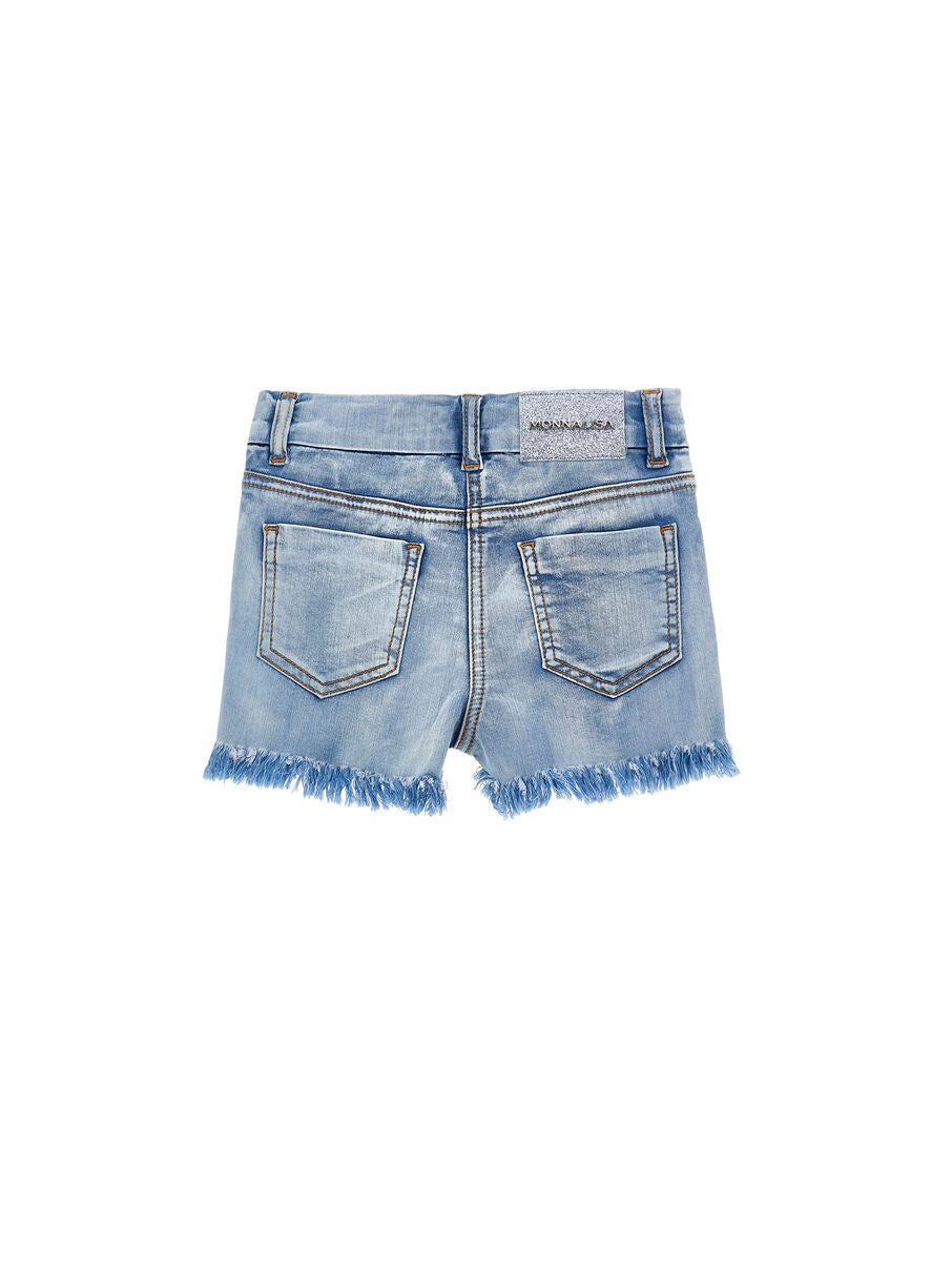 Shorts con Trilli e fiori 19G416 7013 /62 MONNALISA 