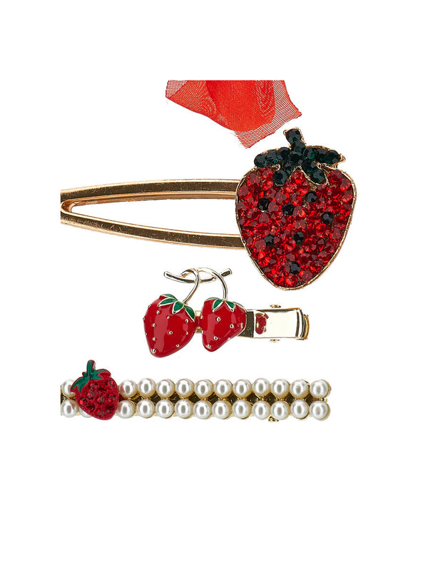 Fermagli Fragola & Perle 39G018 7759 /44 MONNALISA 