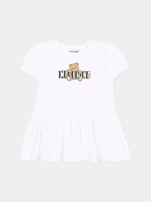 Abito con logo stampato MAV0C7 LBA00 /10101 MOSCHINO 
